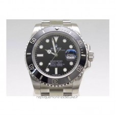 Replik-Uhr Rolex Submariner Date 116610LN Rostfreier Stahl Schwarzes Zifferblatt