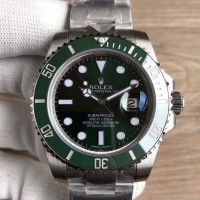 Replik-Uhr Rolex Submariner Date 116610LV Rostfreier Stahl GroBes Zifferblatt