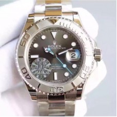 Replik-Uhr Rolex Yacht-Master 40 116622 Rostfreier Stahl Anthrazitfarbenes Zifferblatt