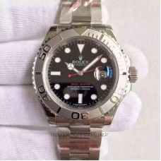 Replik-Uhr Rolex Yacht-Master 40 116622 Rostfreier Stahl Schwarzes Zifferblatt