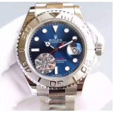 Replik-Uhr Rolex Yacht-Master 40 116622 Rostfreier Stahl Blaues Zifferblatt