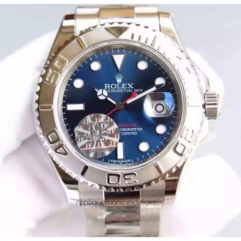 Replik-Uhr Rolex Yacht-Master 40 116622 Rostfreier Stahl Blaues Zifferblatt