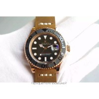 Replik-Uhr Rolex Yacht-Master 40 116655 Roségold Schwarzes Zifferblatt