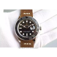 Replik-Uhr Rolex Yacht-Master 40 116655 Rostfreier Stahl Schwarzes Zifferblatt