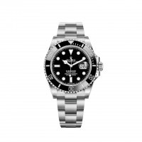 Replik uhr Rolex Submariner Date Oystersteel Black Cerachrom Bezel 41mm m126610ln-0001