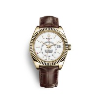 Replik Uhr Rolex Sky-Dweller 18 Karat Gelbgold M326138-0010