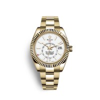 Replik Uhr Rolex Sky-Dweller 18 Karat Gelbgold M326938-0005