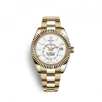 Replik Uhr Rolex Sky-Dweller 18 Karat Gelbgold M326938-0005