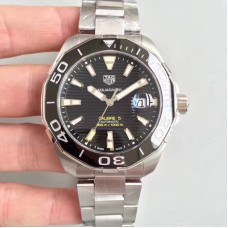 Replikat-Tag Heuer Aquaracer Kaliber 5 WAY201A.BA0927 Schwarzes Zifferblatt aus Edelstahl