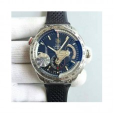 Replica Tag Heuer Grand Carrera Kaliber 36 RS Chronograph CAV5115.FT6019 Edelstahl Zifferblatt schwarz