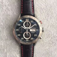 Replik-Uhr Tag Heuer Carrera Kaliber 16 CV2A1 Edelstahl-Kohlenstofffaser-Zifferblatt Kaliber 16 