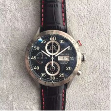 Replik-Uhr Tag Heuer Carrera Kaliber 16 CV2A1 Edelstahl-Kohlenstofffaser-Zifferblatt Kaliber 16 