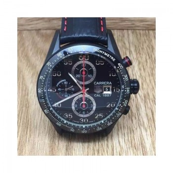 Replica Tag Heuer Carrera Kaliber 1887 CAR2A80.FC6237 PVD schwarzes Zifferblatt