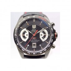 Replica Tag Heuer Grand Carrera Kaliber 17 RS2 Titan schwarzes Zifferblatt